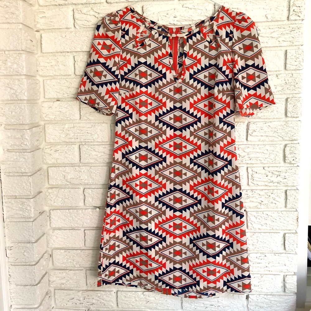 Hello Miss Geometric Dress